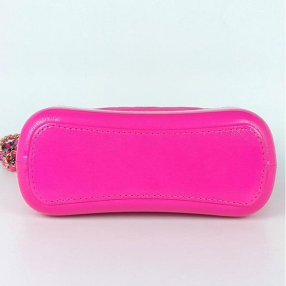 SOLD Chanel Gabrielle Small Rose Hot Pink Leather Shoulder Bag - Picture 3 of 10